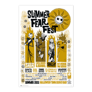 Grupo Erik GPE5521 Disney Nightmare Before Christmas Summer Fear Fest Poster 61X91,5cm | Yourdecoration.co.uk