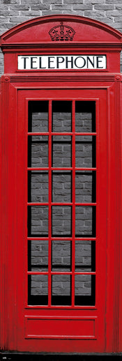 Grupo Erik PPGE8018 London Phone Box Poster 53X158cm | Yourdecoration.co.uk