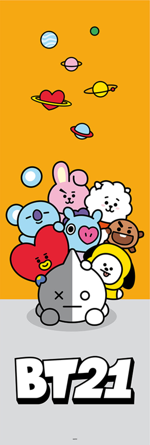 Grupo Erik PPGE8082 Bt21 Characters Poster 53X158cm | Yourdecoration.co.uk