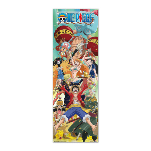Grupo Erik Ppge8097 Puerta One Piece All Characters Poster 53X158cm | Yourdecoration.co.uk