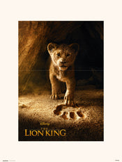 Grupo Erik Disney The Lion King Simba Real Action Art Print 30x40cm | Yourdecoration.co.uk