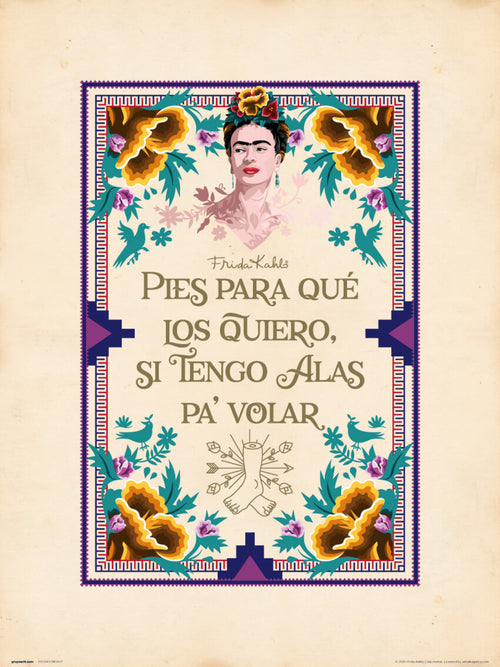 Grupo Erik Frida Kahlo Art Print 30x40cm | Yourdecoration.co.uk