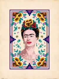 Grupo Erik Frida Kahlo Illustration Art Print 30x40cm | Yourdecoration.co.uk