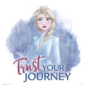 Grupo Erik Frozen Face Your Fear Art Print 30x30cm | Yourdecoration.co.uk