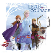 Grupo Erik Frozen Lead With Courage Art Print 30x30cm | Yourdecoration.co.uk