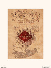 Grupo Erik Harry Potter The Marauders Map Art Print 30x40cm | Yourdecoration.co.uk