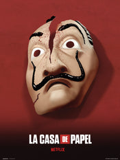 Grupo Erik La Casa De Papel Mascara Art Print 30x40cm | Yourdecoration.co.uk