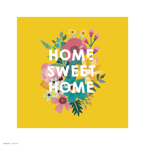 Grupo Erik Loreak Home Sweet Home Art Print 30x30cm | Yourdecoration.co.uk