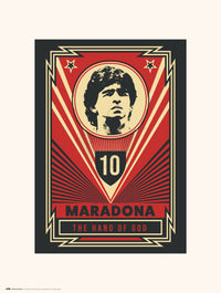 Grupo Erik Maradona The Hand Of God Art Print 30x40cm | Yourdecoration.co.uk