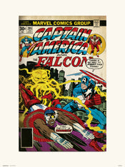 Grupo Erik Marvel Captain America 205 Art Print 30x40cm | Yourdecoration.co.uk
