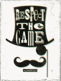 Grupo Erik Monopoly Respect The Game Art Print 30x40cm | Yourdecoration.co.uk