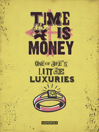 Grupo Erik Monopoly Time Is Money Art Print 30x40cm | Yourdecoration.co.uk