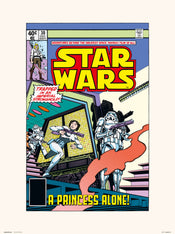 Grupo Erik Star Wars 30 A Princess Alone Art Print 30x40cm | Yourdecoration.co.uk