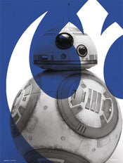 Grupo Erik Star Wars Episode Ix Bb 8 Art Print 30x40cm | Yourdecoration.co.uk