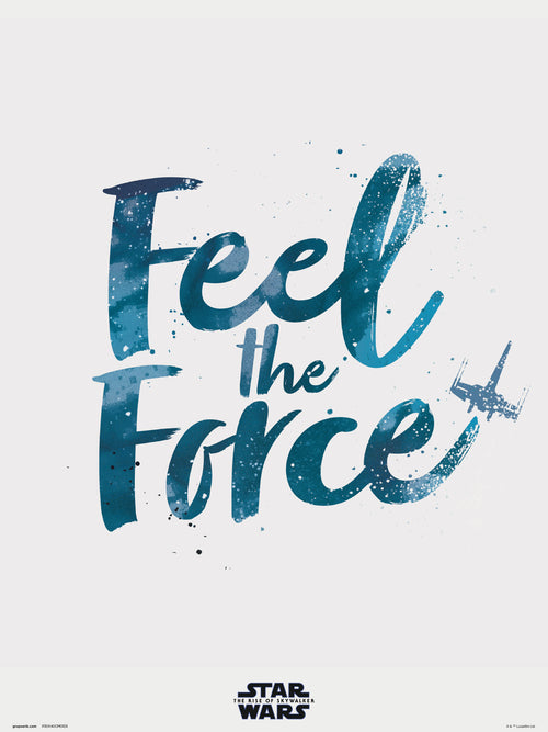 Grupo Erik Star Wars Episode Ix Feel The Force Art Print 30x40cm | Yourdecoration.co.uk