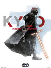 Grupo Erik Star Wars Episode Ix Kylo Ren First Order Leader Art Print 30x40cm | Yourdecoration.co.uk