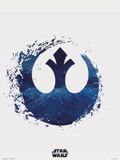 Grupo Erik Star Wars Episode Ix Rebel Logo Art Print 30x40cm | Yourdecoration.co.uk