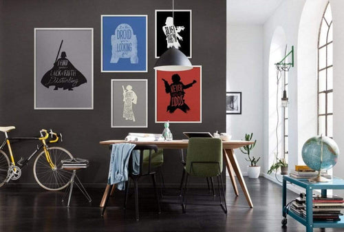 Komar Star Wars Silhouette Quotes Leia Art Print 50x70cm Interieur | Yourdecoration.co.uk
