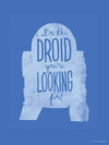 Komar Star Wars Silhouette Quotes R2D2 Art Print 30x40cm | Yourdecoration.co.uk