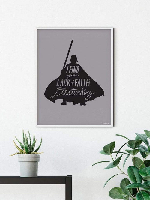 Komar Star Wars Silhouette Quotes Vader Art Print 30x40cm Sfeer | Yourdecoration.co.uk