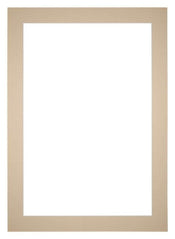 Passe-Partout Photo Frame Size 25x35 cm - Photo Size 15x25 cm - Beige
