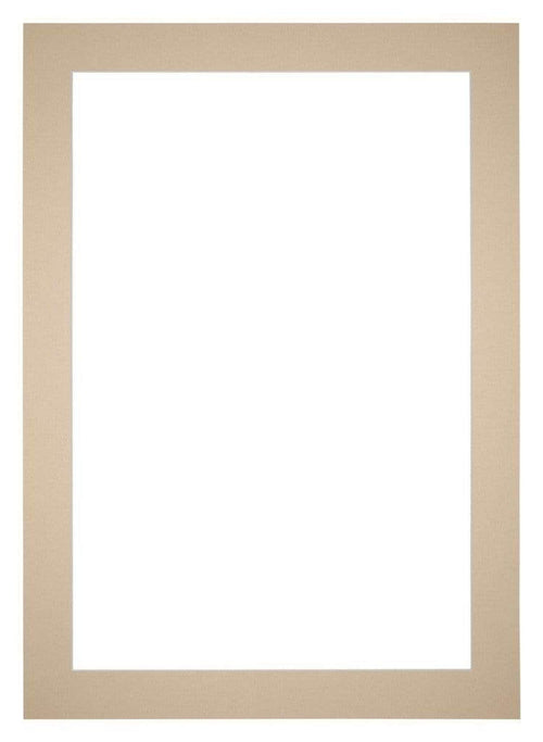 Passe-Partout Photo Frame Size 25x35 cm - Photo Size 15x25 cm - Beige
