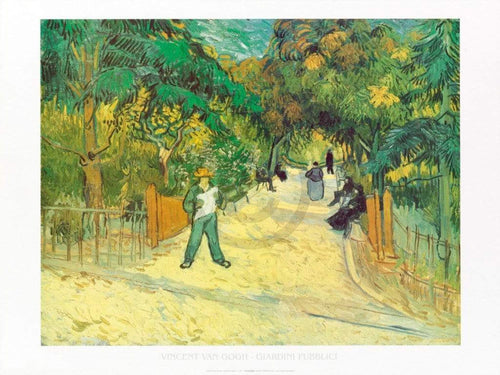 Vincent Van Gogh Giardini Publici Art Print 80x60cm | Yourdecoration.co.uk