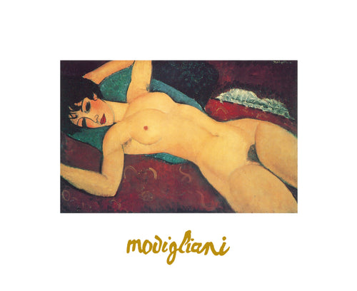 Amadeo Modigliani Nudo disteso Art Print 30x24cm | Yourdecoration.co.uk