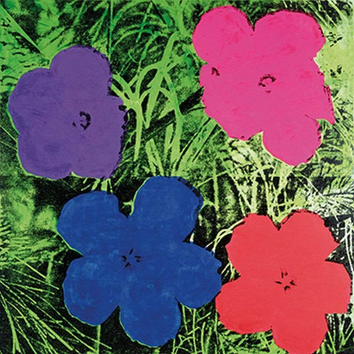 Andy Warhol Flowers C. 1984 Art Print 60x60cm | Yourdecoration.co.uk