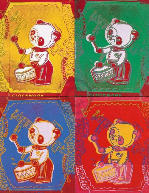 Andy Warhol Four Pandas 1983 Art Print 65x84cm | Yourdecoration.co.uk