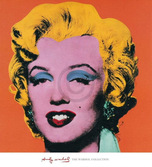 Andy Warhol Shot Orange Marilyn Art Print 65x71cm | Yourdecoration.co.uk