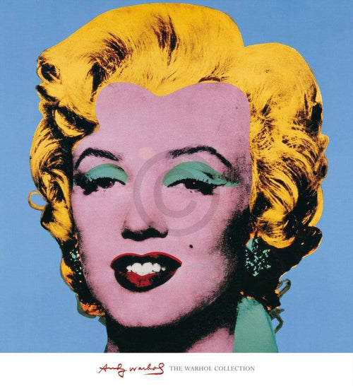 Andy Warhol Shot Blue Marilyn Art Print 65x71cm | Yourdecoration.co.uk