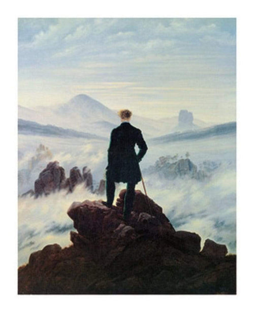 Caspar David Friedrich Der Wanderer im Nebelmeer Art Print 70x90cm | Yourdecoration.co.uk