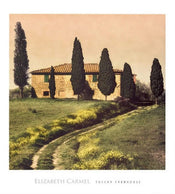Elisabeth Carmel Tuscan Farmhouse Art Print 45x50cm | Yourdecoration.co.uk