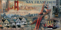 John Clarke San Francisco Art Print 100x50cm | Yourdecoration.co.uk