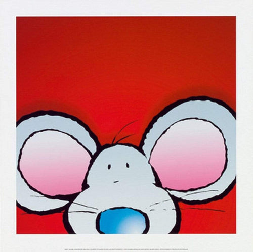 Jean Paul Courtsey Mouse Art Print 30x30cm | Yourdecoration.co.uk