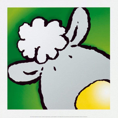 Jean Paul Courtsey Sheep Art Print 30x30cm | Yourdecoration.co.uk