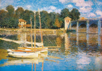 Claude Monet Le pont d'Argenteuil Art Print 98x68cm | Yourdecoration.co.uk