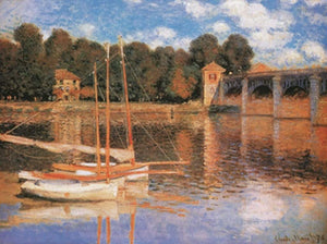 Claude Monet Il ponte di Argenteuil Art Print 80x60cm | Yourdecoration.co.uk
