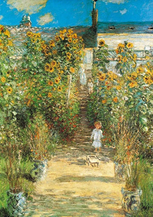 Claude Monet Il giardino di Monet Art Print 70x100cm | Yourdecoration.co.uk