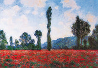 Claude Monet Campo di papaveri Art Print 100x70cm | Yourdecoration.co.uk