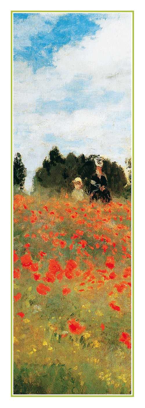 PGM Claude Monet Field of Poppies Art Print 25x70cm | Yourdecoration.co.uk