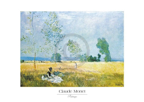 Claude Monet Printemps Art Print 70x50cm | Yourdecoration.co.uk