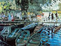 Claude Monet Bathers at la Grenouillers Art Print 80x60cm | Yourdecoration.co.uk