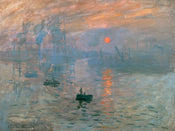 Claude Monet Impressionismo il levar Art Print 80x60cm | Yourdecoration.co.uk