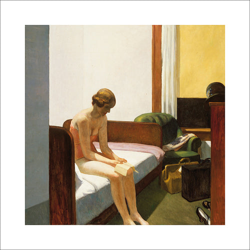 Edward Hopper Hotel room, 1931 Art Print 70x70cm | Yourdecoration.co.uk