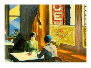 PGM Edward Hopper Chop Suey 1929 Art Print 40x30cm | Yourdecoration.co.uk