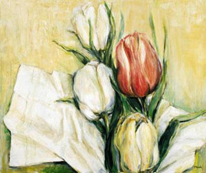 Elisabeth Krobs Tulipa Antica Art Print 117x98cm | Yourdecoration.co.uk