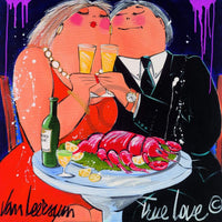 El van Leersum True Love Art Print 70x70cm | Yourdecoration.co.uk