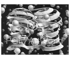 M. C. Escher Band ohne Ende Art Print 65x55cm | Yourdecoration.co.uk